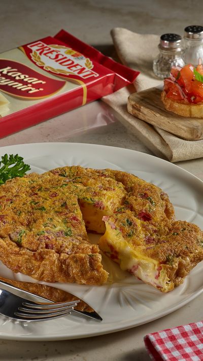 Omelette with President Kashar