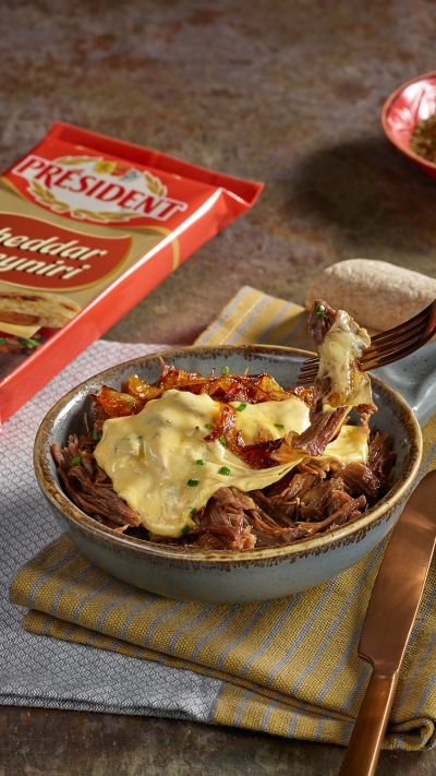 Veal Tandoori with President Cheddar